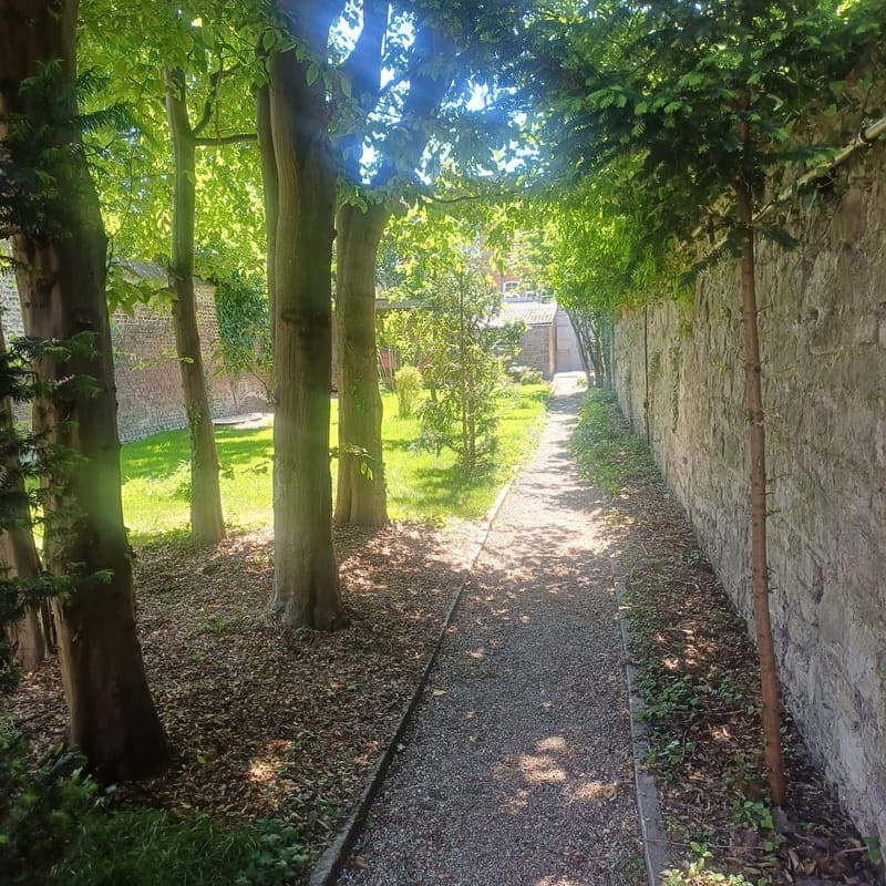 Allée paysagère clôturée